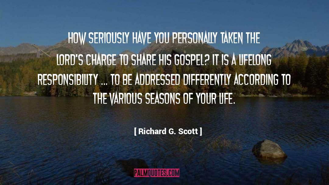 Charge quotes by Richard G. Scott