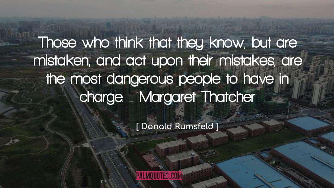 Charge quotes by Donald Rumsfeld