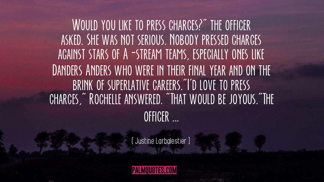 Charges quotes by Justine Larbalestier