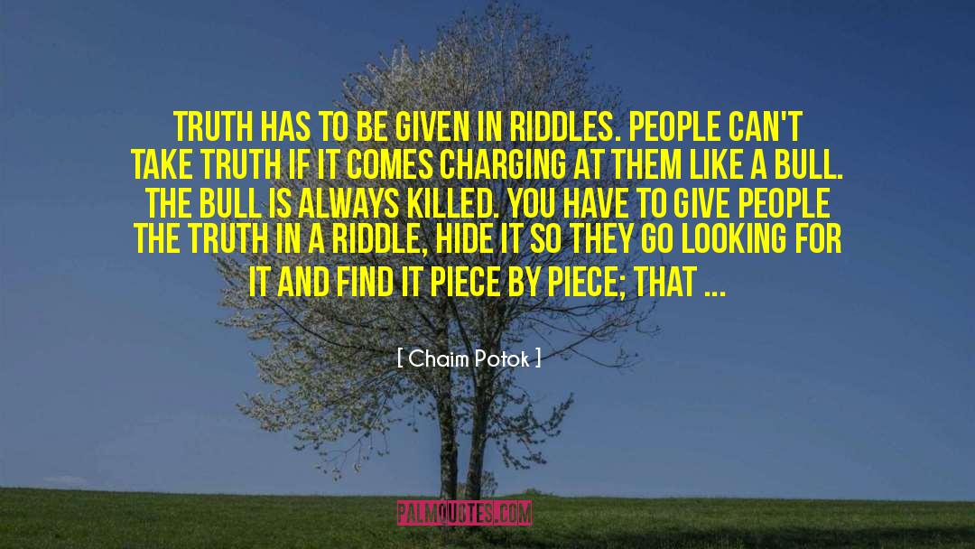 Charging Batteries quotes by Chaim Potok