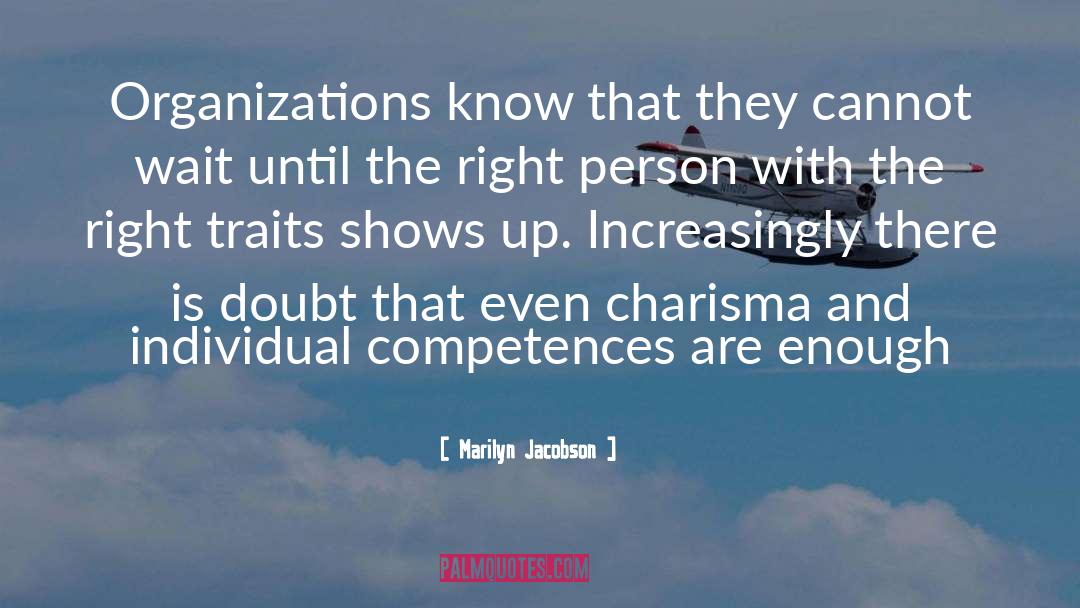 Charisma quotes by Marilyn Jacobson