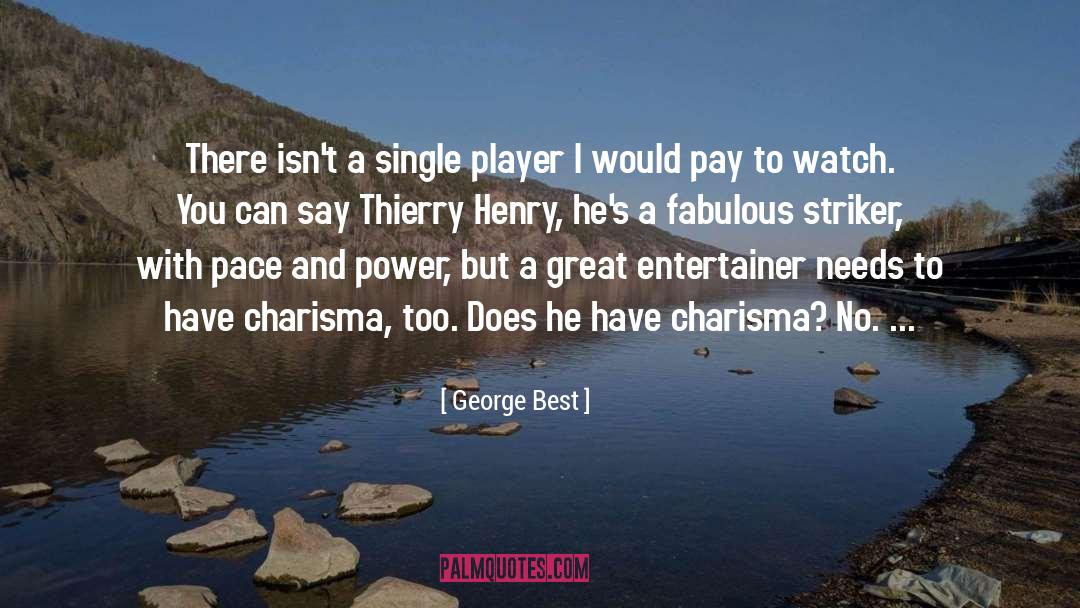 Charisma quotes by George Best