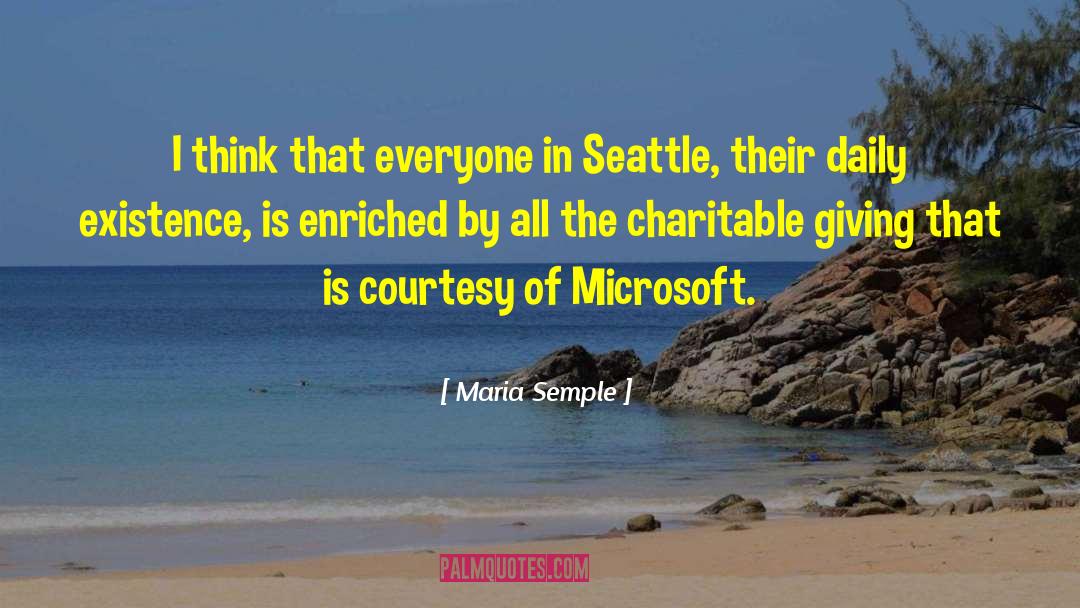 Charitable Giving quotes by Maria Semple