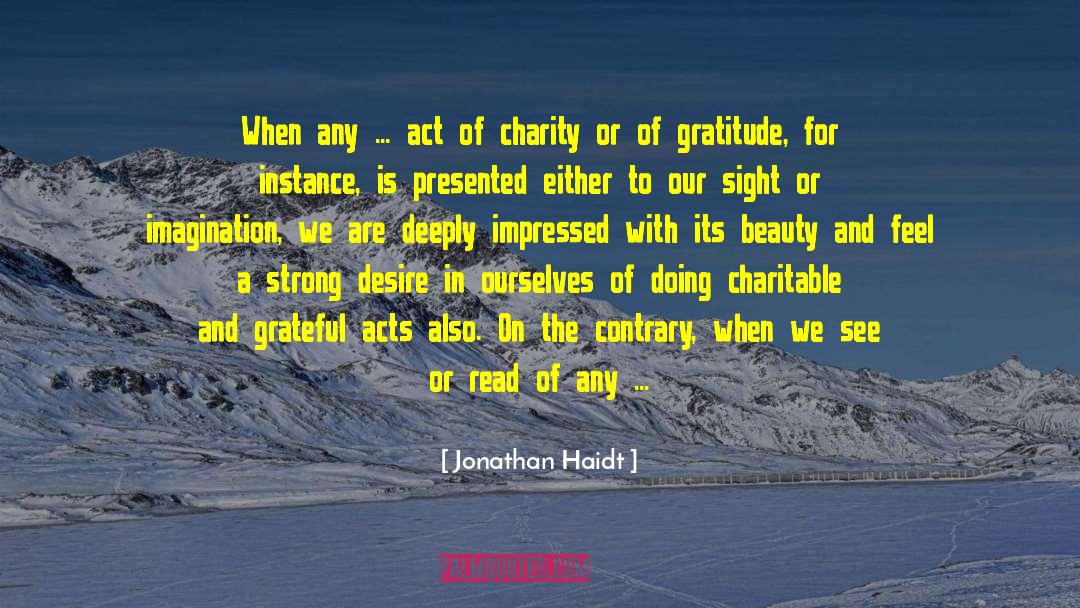 Charitable quotes by Jonathan Haidt