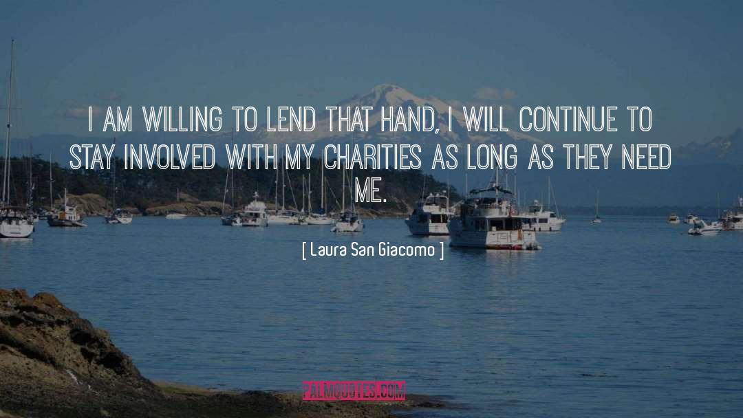 Charities quotes by Laura San Giacomo