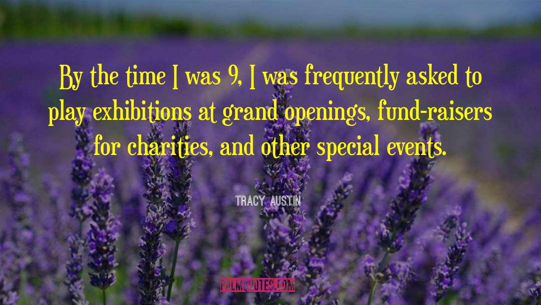 Charities quotes by Tracy Austin