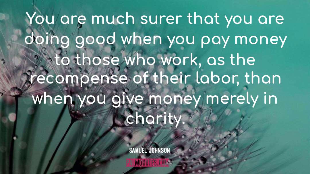 Charity quotes by Samuel Johnson