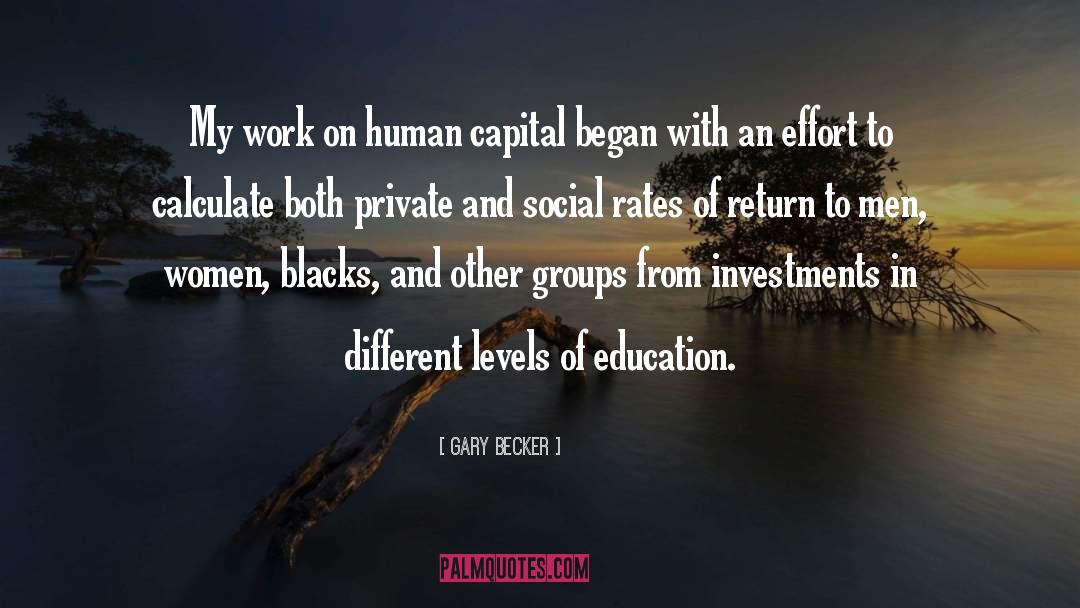 Charity Work quotes by Gary Becker