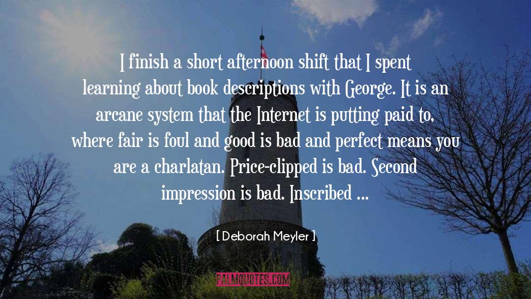 Charlatan quotes by Deborah Meyler