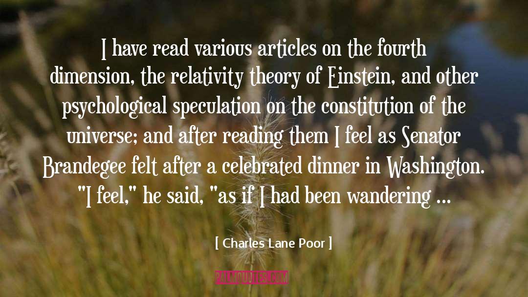 Charles quotes by Charles Lane Poor