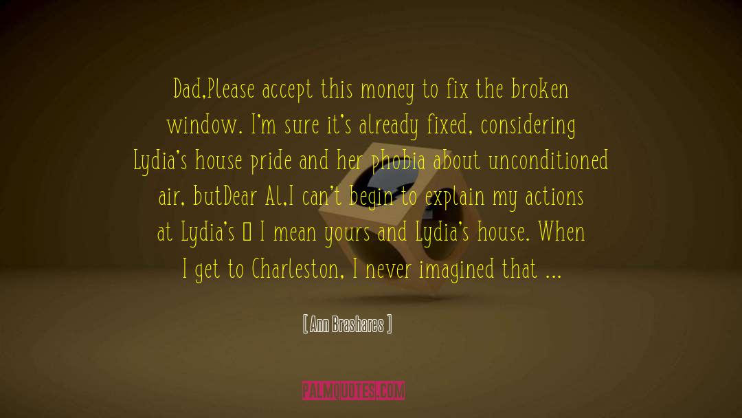 Charleston quotes by Ann Brashares