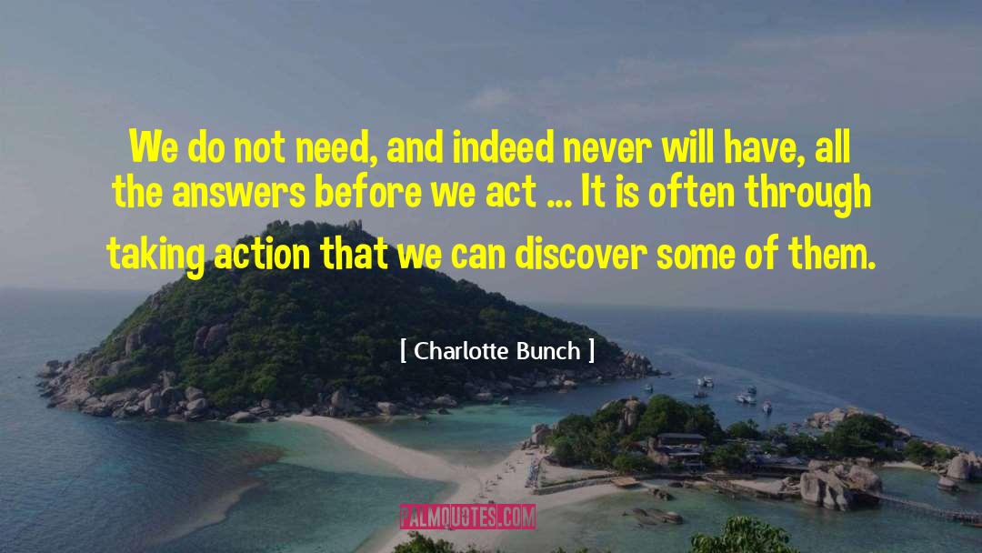 Charlotte Branswill quotes by Charlotte Bunch