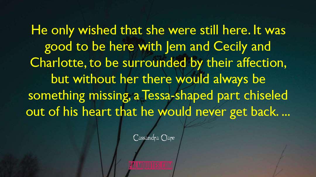 Charlotte Stant quotes by Cassandra Clare