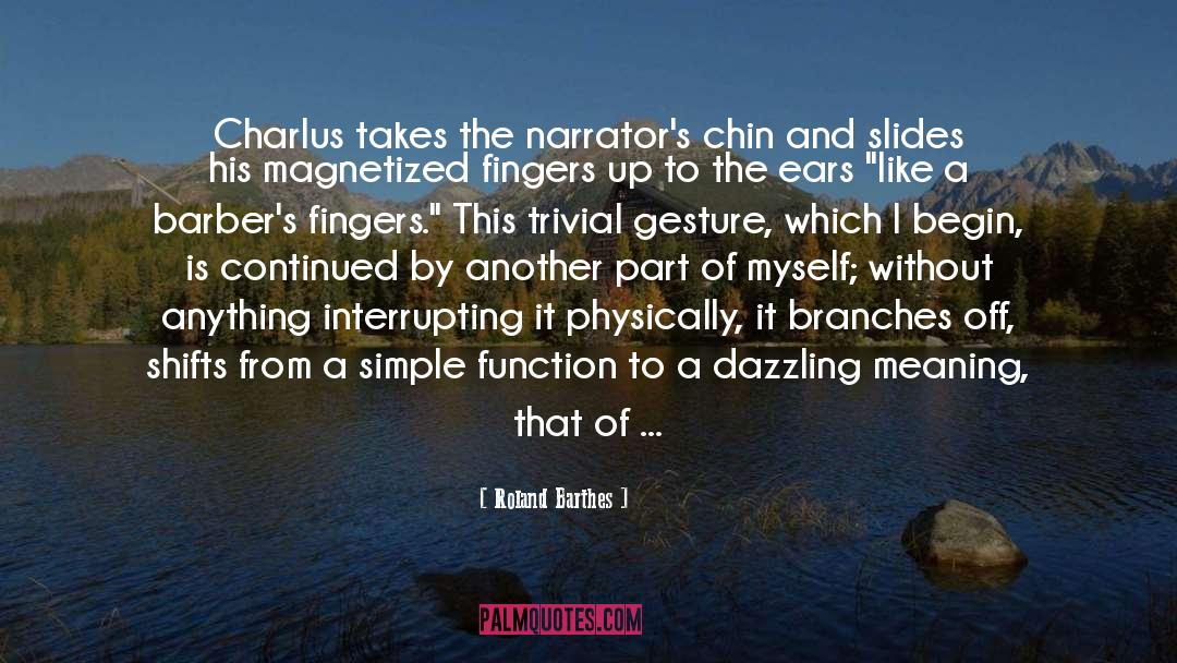 Charlus quotes by Roland Barthes