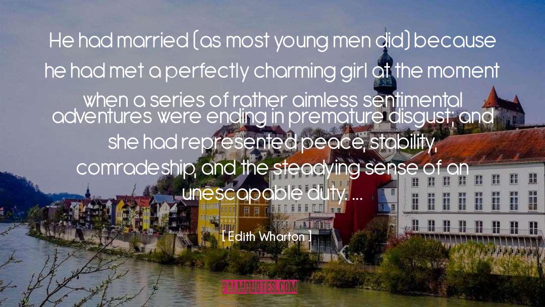 Charming Girl quotes by Edith Wharton