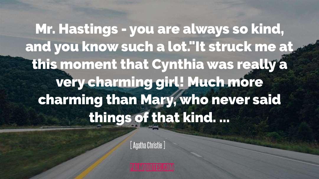 Charming Girl quotes by Agatha Christie