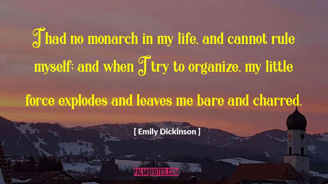 Charred Oak quotes by Emily Dickinson