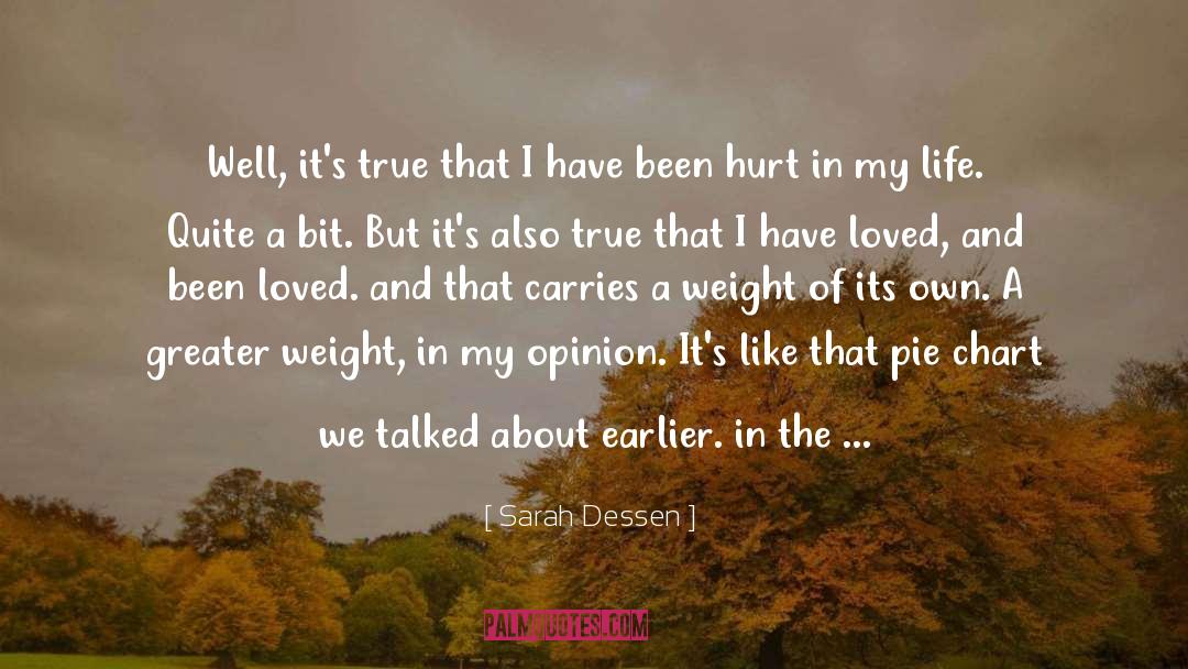 Chart quotes by Sarah Dessen