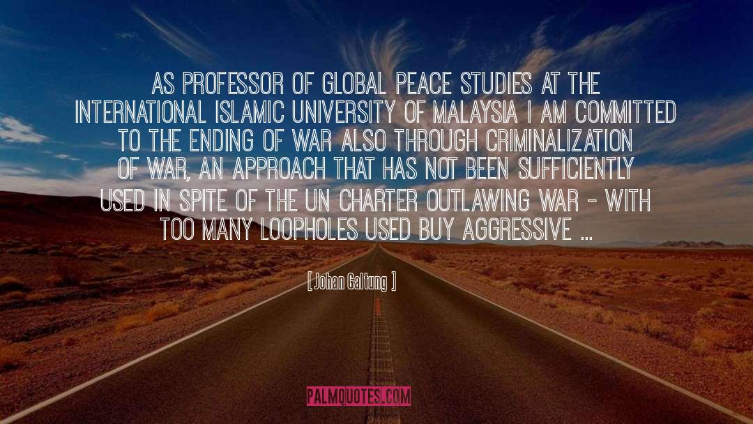 Charter quotes by Johan Galtung