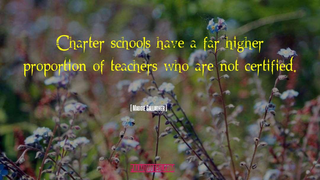Charter Schools quotes by Maggie Gallagher