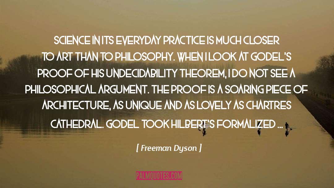 Chartres quotes by Freeman Dyson