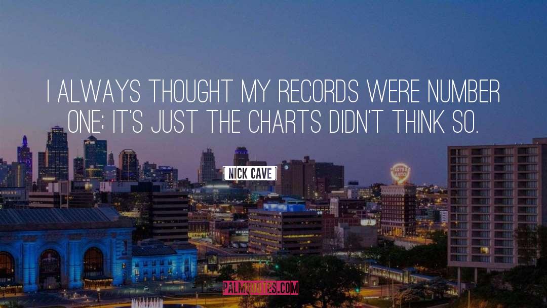 Charts quotes by Nick Cave