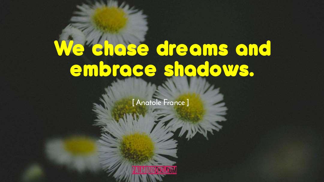 Chase Dreams quotes by Anatole France