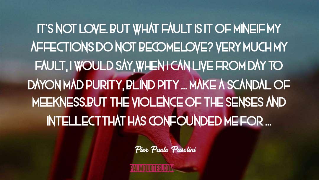 Chase Of Love quotes by Pier Paolo Pasolini