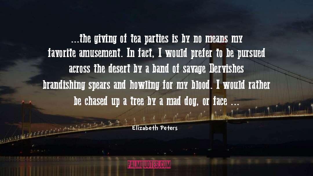 Chased quotes by Elizabeth Peters