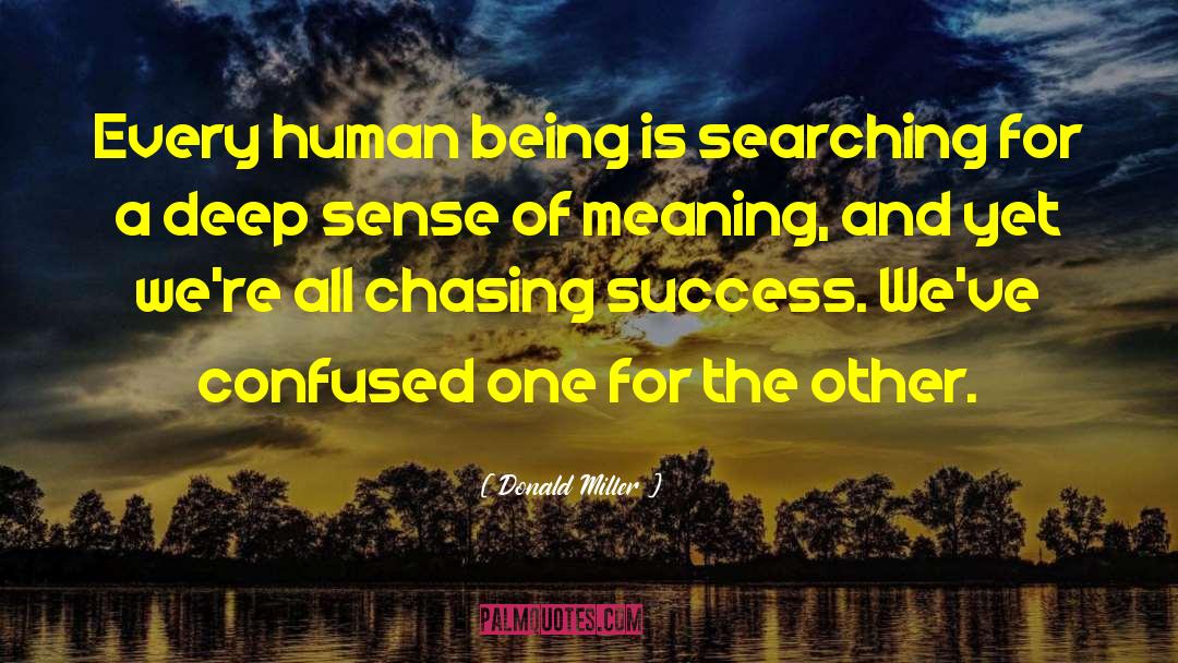 Chasing Success quotes by Donald Miller