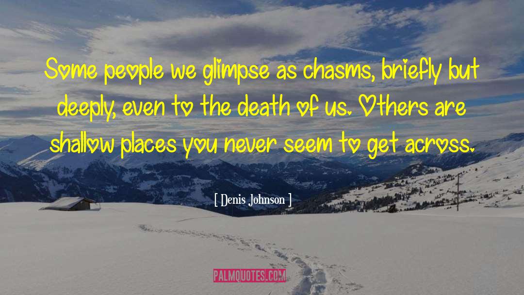 Chasms quotes by Denis Johnson