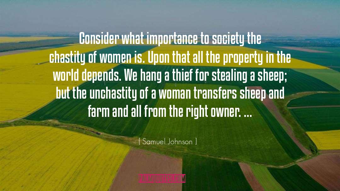Chastity quotes by Samuel Johnson