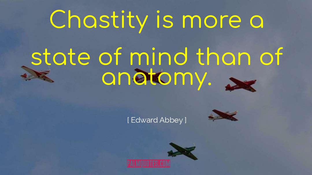 Chastity quotes by Edward Abbey
