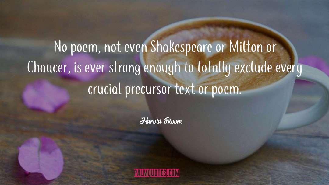 Chaucer quotes by Harold Bloom