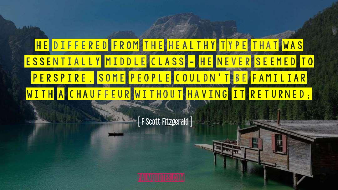 Chauffeur quotes by F Scott Fitzgerald