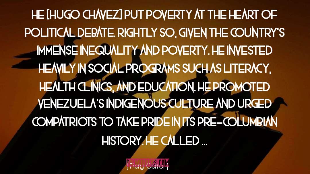 Chavez quotes by Rory Carroll