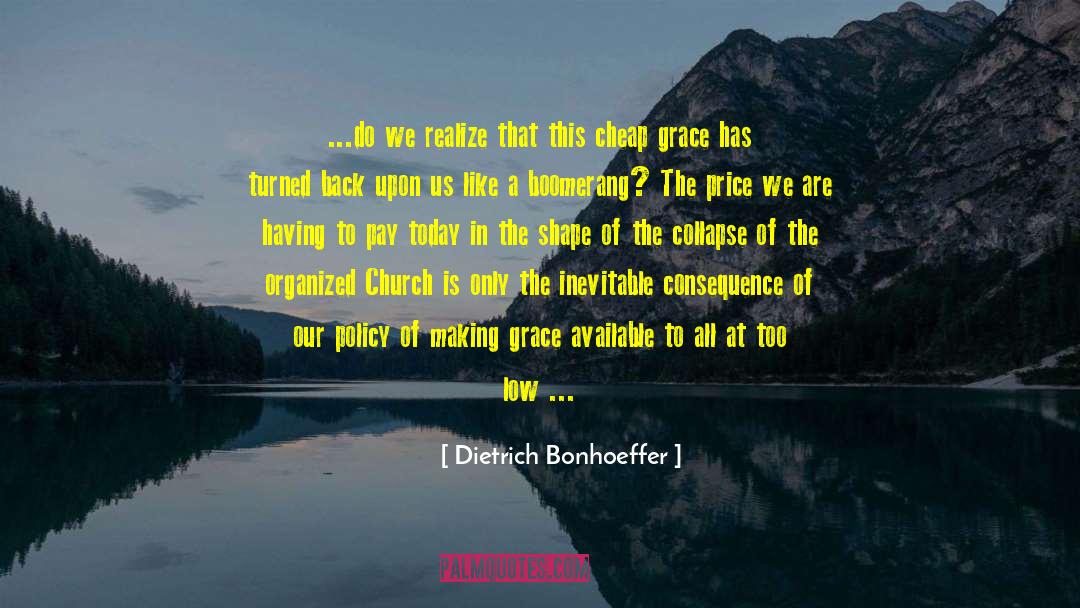 Cheap Grace quotes by Dietrich Bonhoeffer