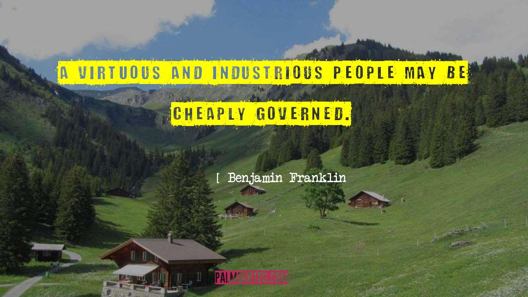 Cheaply quotes by Benjamin Franklin