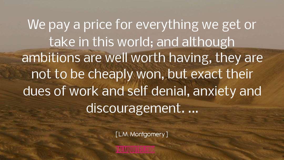 Cheaply quotes by L.M. Montgomery