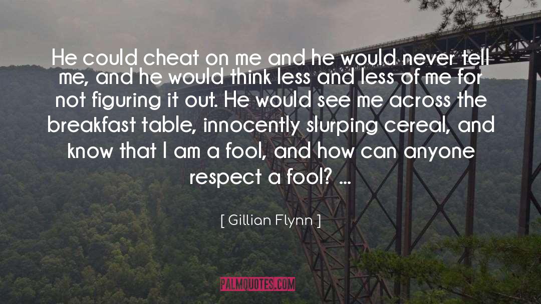 Cheat quotes by Gillian Flynn