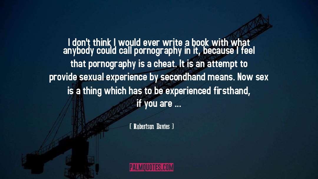 Cheat quotes by Robertson Davies