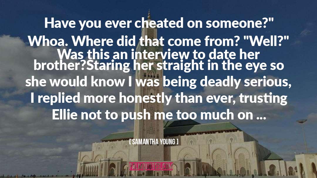 Cheated On quotes by Samantha Young