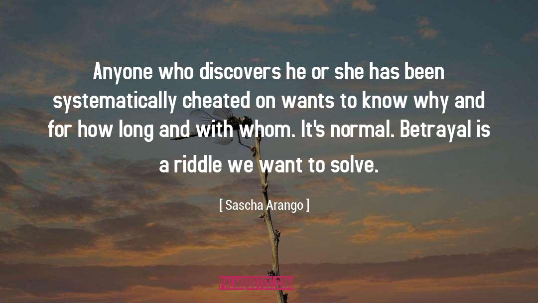 Cheated On quotes by Sascha Arango