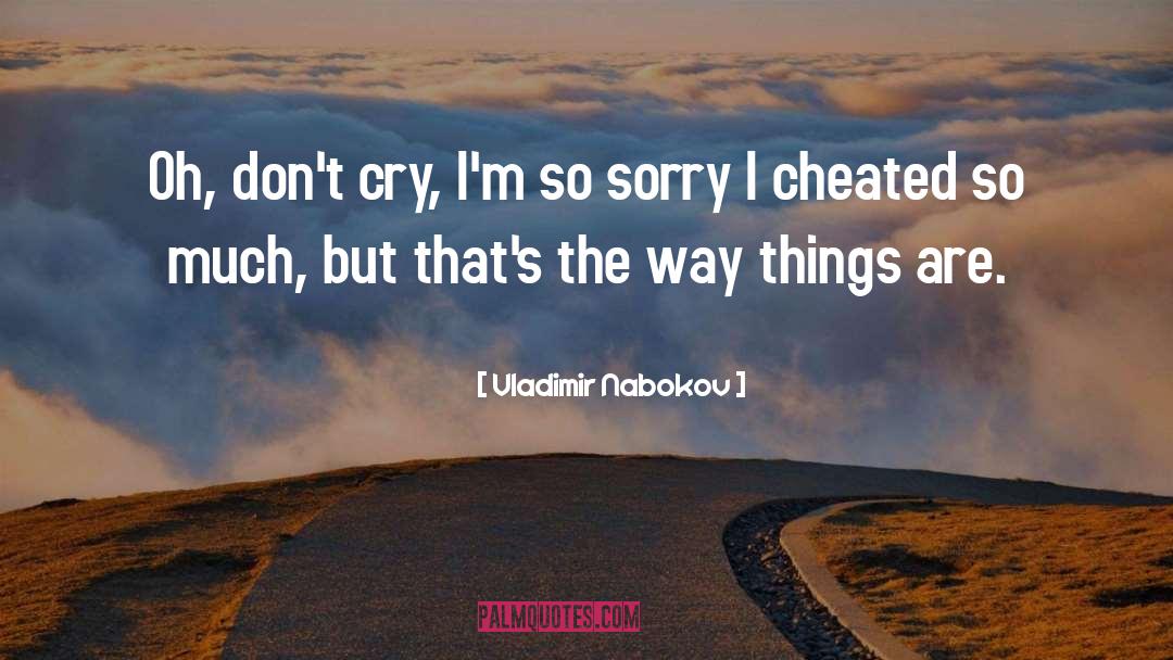 Cheated quotes by Vladimir Nabokov