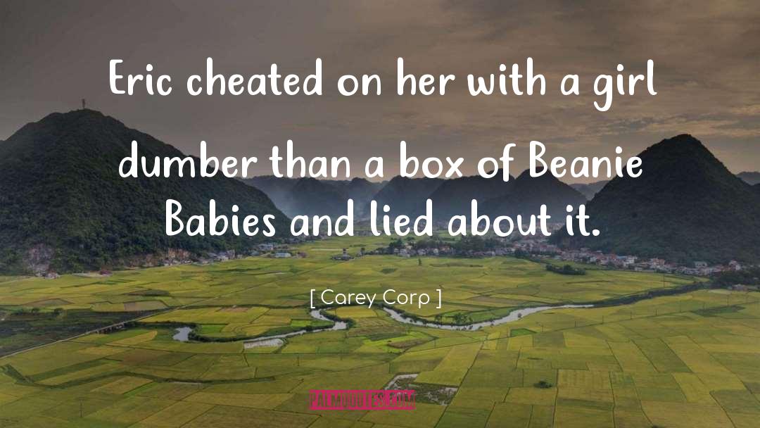 Cheated quotes by Carey Corp