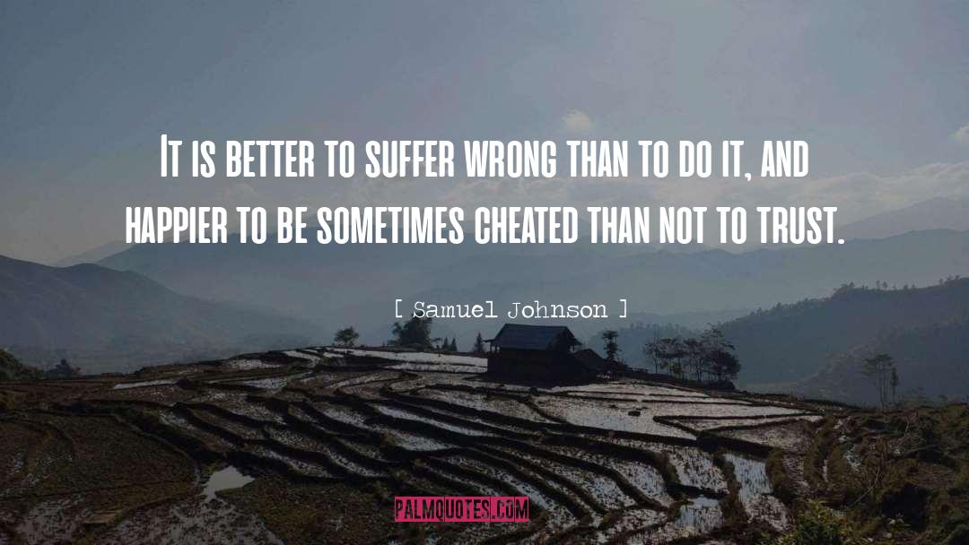 Cheated quotes by Samuel Johnson