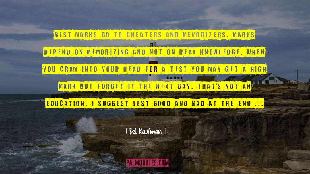 Cheaters quotes by Bel Kaufman