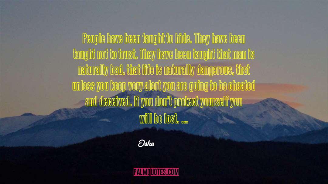 Cheaters quotes by Osho