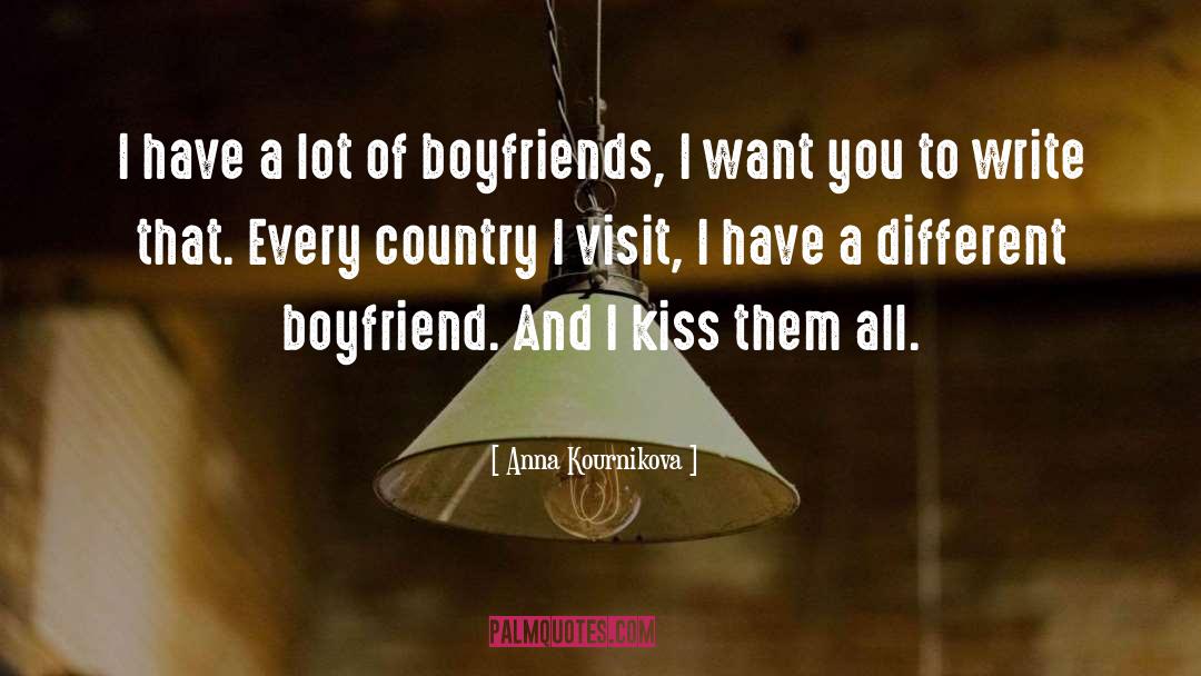 Cheating Boyfriend quotes by Anna Kournikova