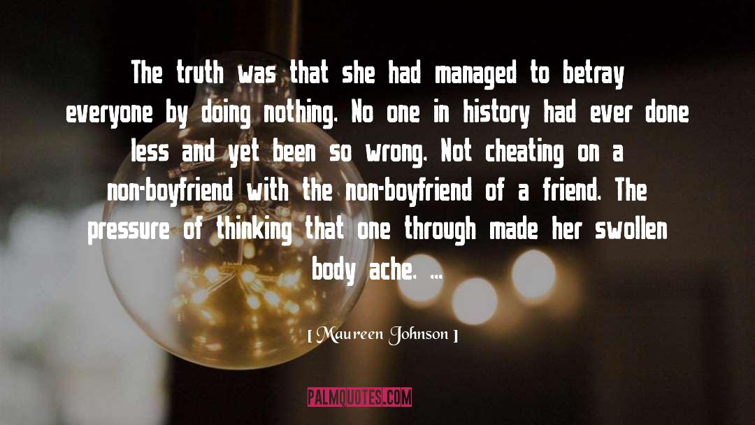 Cheating Husbands quotes by Maureen Johnson